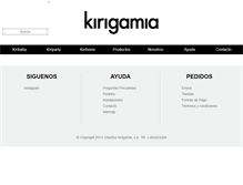 Tablet Screenshot of kirigamia.com